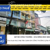 Cho thuê nhà 2 Mặt Tiền CẠNH ĐH CÔNG THƯƠNG Q.Tân Phú 78m², 4TẦNG, 33Triệu